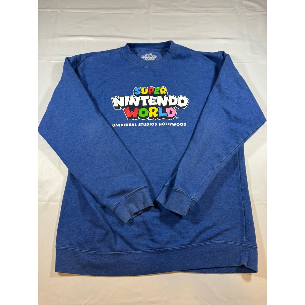 Super Nintendo World Crew Universal Studios Hollywood Unisex Blue XL